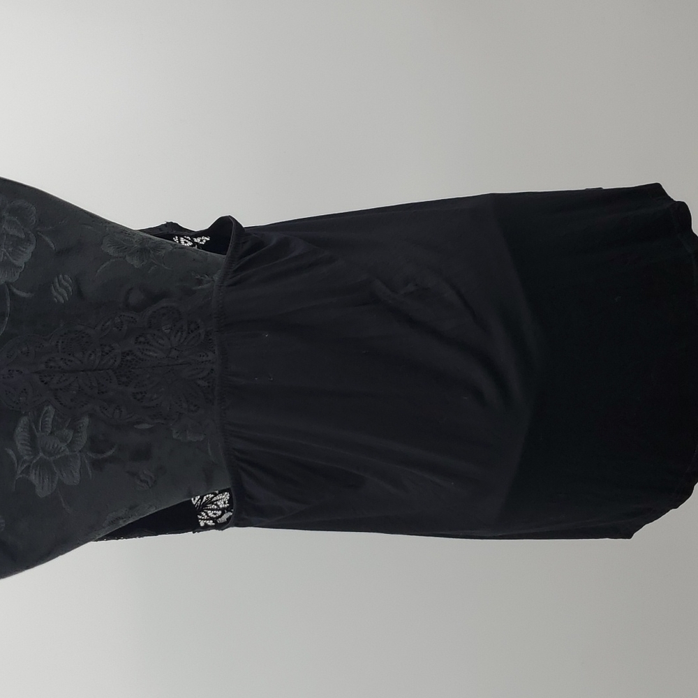 Daisy Fuentes Women  Chemise Teddy Babydoll Soft Stretch Mother Day Black Sz 1X - Picture 7 of 17